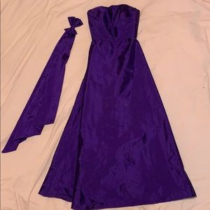 Long formal purple dress